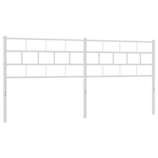 Metalowe wezgłowie, białe, 160 cm Lumarko! - Inne meble do sypialni - miniaturka - grafika 3