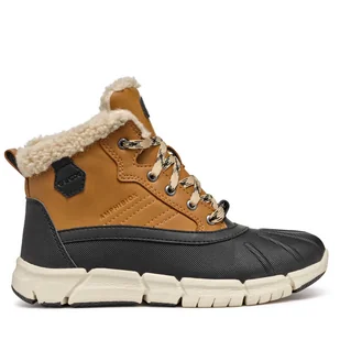 Kozaki Geox J Flexyper Boy B Abx J269XE 0ME50 C2G9B S Brązowy - Buty dla chłopców - miniaturka - grafika 1