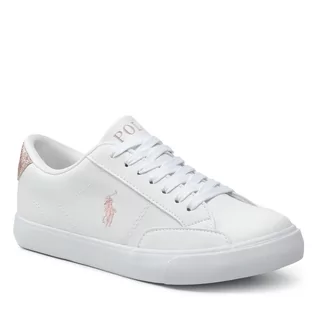 Buty dla dziewczynek - Sneakersy Polo Ralph Lauren - Theron Iv RF103545 White/Pink - grafika 1