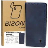 Etui i futerały do telefonów - Etui Bizon Case Pocket Pro do Xiaomi Redmi Note 13 Pro 5G / Xiaomi Poco X6, granatowe - miniaturka - grafika 1