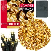 Oświetlenie świąteczne - Lampki choinkowe Springos Lampki choinkowe 500 Led biały ciepły 34,5 m oświetlenie świąteczne UNIWERSALNY - miniaturka - grafika 1