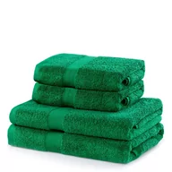 Ręczniki - DecoKing DecoKing - Komplet Ręczników Bawełnianych Zielony MARINA GŁADKIE - 2*70x140+ 2*50x100 - miniaturka - grafika 1