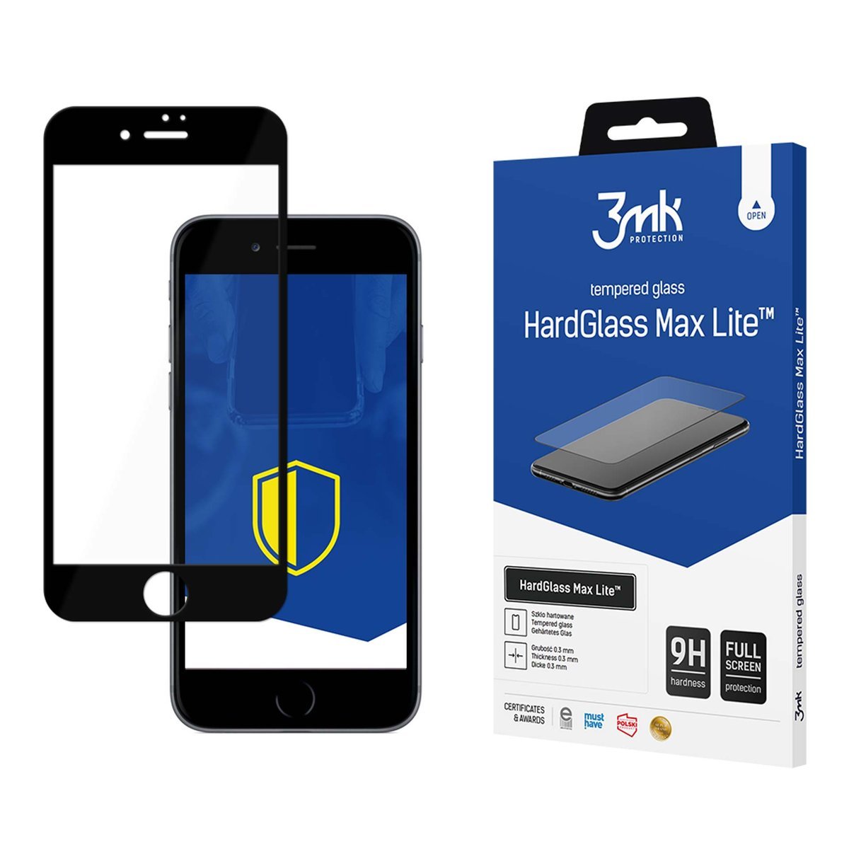 Szkło hartowane na Apple iPhone 7/8/SE 2020/2022 - 3mk HardGlass Max Lite
