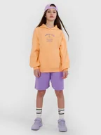 Spodnie i spodenki dla dziewczynek - 4F Spodenki dresowe dziewczęce - fioletowe 122 (6-7 lat) - miniaturka - grafika 1