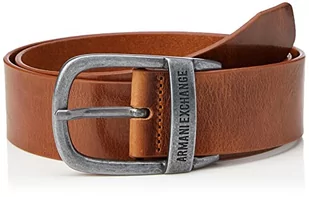 Pasek męski Armani Exchange, Cuoio - Jasnobrązowy, 75 - Paski - miniaturka - grafika 1