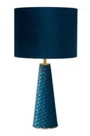 Lampy stojące - Lucide EXTRAVAGANZA VELVET Turkusowa śr. 25cm. E27 Lampka stołowa 10501/81/37 10501/81/37 - miniaturka - grafika 1