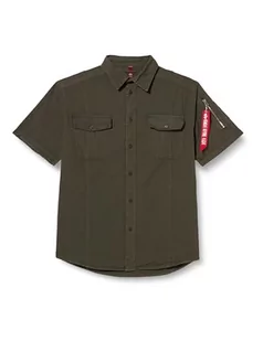 ALPHA INDUSTRIES Basic Shirt Slim S Koszulka męska, 136-greyblack, XXL - Koszulki męskie - miniaturka - grafika 1