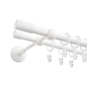 Karnisze - Karnisz podwójny Vito II 240 cm 19/16 mm biały mat GO/ON! - miniaturka - grafika 1