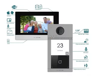 Zestaw Wideodomofon VIDOS S2401N IP kamera Full HD - Wideodomofony - miniaturka - grafika 2