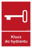 Systemy ekspozycyjne i znaki informacyjne - BC044 KLUCZ DO HYDRANTU, KS - FOLIA PODŁOGOWA FOTOLUMINESCENCYJNA; (250X370MM) - miniaturka - grafika 1