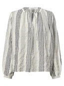 Bluzki damskie - Opus - Bluzka damska Femiko, biały|niebieski|wielokolorowy - miniaturka - grafika 1