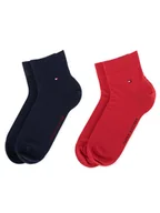 Skarpetki męskie - Tommy Hilfiger Zestaw 2 par niskich skarpet męskich 342025001 Granatowy - miniaturka - grafika 1