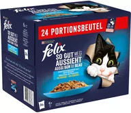 Mokra karma dla kotów - Zestaw Felix Fantastic So gut wie es aussieht, 48 x 85 g - Rybne smaki - miniaturka - grafika 1