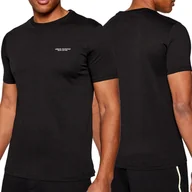 Koszulki męskie - Armani Exchange t-shirt koszulka męska czarna crew-neck 8NZT91-Z8H4Z-1200 S - miniaturka - grafika 1