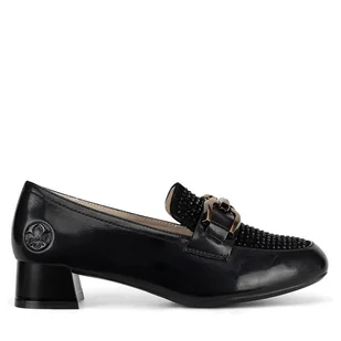 Półbuty Rieker 45055-00 Czarny - Półbuty damskie - miniaturka - grafika 1