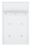 Wieszaki i stojaki - Biały wieszak ścienny z półką S9-R08 - miniaturka - grafika 1