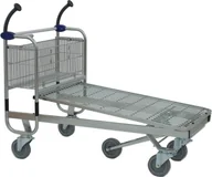 Wózki magazynowe - Damnix Wózek transportowy Carry 120M, platforma druciana - miniaturka - grafika 1