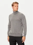 Swetry męskie - Gant Golf Classic 8030563 Szary Regular Fit - miniaturka - grafika 1