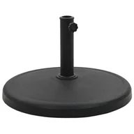 Parasole ogrodowe - vidaXL Podstawa pod parasol ogrodowy okrągła żywica 19 kg czarna 45197 - miniaturka - grafika 1