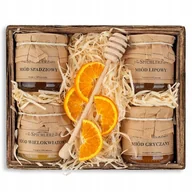 Zestawy upominkowe - Zestaw POLSKICH MIODÓW kosz URODZINY imieniny prezent dla mamy babci taty - miniaturka - grafika 1