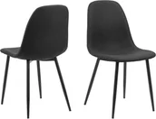 Krzesła - (Zestaw 4) Krzesło do jadalni Celia czarne. - miniaturka - grafika 1