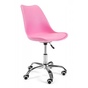 Fabryka mebli akord Fotel do biurka dziecięcy FD005 Różowy OCFD005P - Krzesła obrotowe dla dzieci - miniaturka - grafika 1