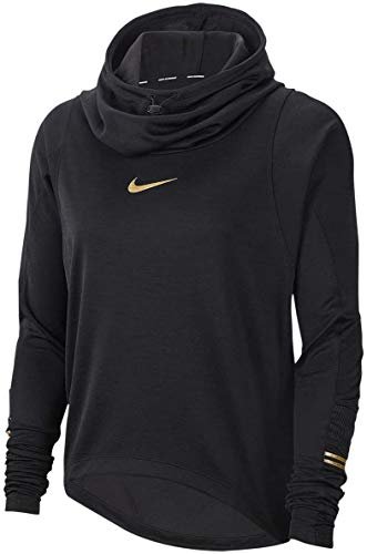 NIKE W Nk Top LS Glam Midlayer Koszulka Z Długim Rękawem Damski