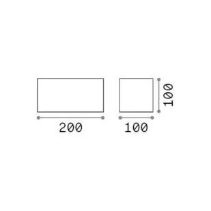 Ideallux Ideal Lux kinkiet zewnętrzny LED Atom antracytowy, 20 cm, metalowy - Lampy ogrodowe - miniaturka - grafika 1