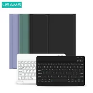 Etui do tabletów - USAMS USAMS Etui Winro z klawiaturą iPad 9.7" fioletowe etui-biała klawiatura/purple cover-white keyboard IPO97YRXX03 (US-BH642) Usa000945 - miniaturka - grafika 1
