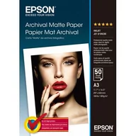 Papier do drukarek - Epson Papier Archival Matte (matowy, 192g, A3, 50 S041340, C13S041340 - miniaturka - grafika 1