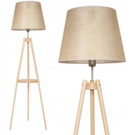 Lampy stojące - Lampa Stojąca Podłogowa Trójnóg Ze Stolikiem Boho - miniaturka - grafika 1