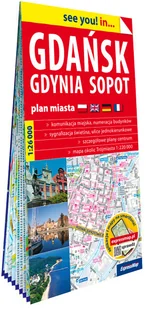Gdańsk, Gdynia, Sopot. Plan miasta 1:26 000 - Mapy i plansze edukacyjne - miniaturka - grafika 1