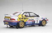 Samochody i pojazdy dla dzieci - Sun Star Subaru Impreza 555 Hołowczyc No.5 Mobil  1:18 5519 - miniaturka - grafika 1