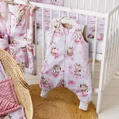 Śpiworki dla dzieci - Śpiworek Letni Ze Skarpetkami 0.5 TOG Muślin Bawełna LOVE od BabyU - miniaturka - grafika 1