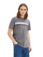 Koszulki męskie - TOM TAILOR Denim Koszulka męska 1036965, 15180-Quiet Mid Grey, XL, 15180 – Quiet Mid Grey, XL - miniaturka - grafika 1