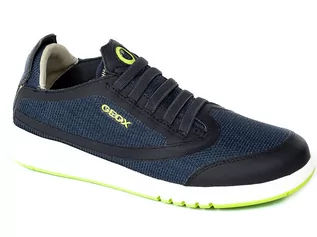 Buty dla chłopców - Półbuty Geox J25BNA-07TBC Navy Lime Green R.32-35 - GEOX - grafika 1