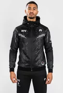 Bluzy sportowe męskie - UFC Venum Adrenaline Authentic Fight Night Bluza Rozpinana Z Kapturem Black - miniaturka - grafika 1