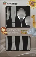 Sztućce dla dzieci - KingHoff Komplet sztućców dla dzieci 4 el. Kinghoff - miniaturka - grafika 1