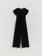 Sukienki i spódniczki dla dziewczynek - Reserved - Strukturalny kombinezon - czarny - miniaturka - grafika 1