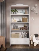 Szafy i szafki dla dzieci - Regał biało - różowy Luna - miniaturka - grafika 1
