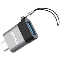 Adaptery i przejściówki - BWOO adapter BZ-35 USB - USB-C szary OTG - miniaturka - grafika 1