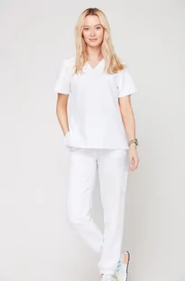 Bluza Medyczna Emily Biała Rozmiar: S - Odzież medyczna - miniaturka - grafika 1