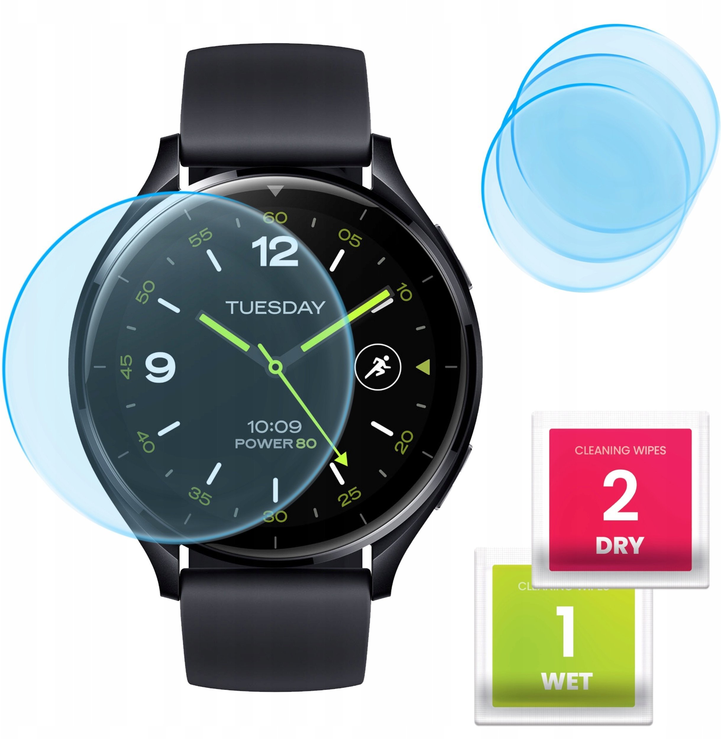 3-PAK Szkło Hybrydowe do Xiaomi Watch 2 Szkiełko, Ochronne, Odporne, 9H