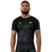 Kimona, stroje i obuwie - Venum x Chimaev Rashguard Krótki Rękaw Short Sleeve Wild Borz Black/Grey - miniaturka - grafika 1