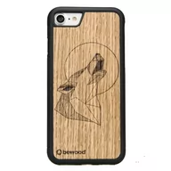 Etui i futerały do telefonów - BeWood Stycznik bewood etui na telefon komórkowy drewniane etui do iPhone'a 7 8 etui Case Cover ręcznie wykonany z prawdziwego drewna IP7-WILKDAB - miniaturka - grafika 1