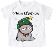 Koszulki dla dziewczynek - Świąteczna koszulka dla dziecka - miniaturka - grafika 1