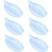 Zawiasy, okucia i inne akcesoria - Samoprzylepna klamka do okna, 6 sztuk, dodatkowa samoprzylepna klamka, do drzwi i okien, szafek, szuflad, garderób (biała) - miniaturka - grafika 1