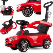 Jeździki dla dzieci - Sun Baby BABY Jeździk Mercedes - AMG C36 COUPE z popychaczem - czerwony J05.040.1.1 - miniaturka - grafika 1
