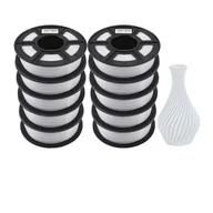 Filamenty i akcesoria do drukarek 3D - Filament PETG do drukarek 3D, średnica 1,75 mm, bez pęcherzyków powietrza, waga 10 kg, PETG WHITE 10 kg - miniaturka - grafika 1