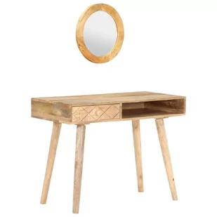 VidaXL Toaletka, 100 x 50 x 76 cm, lite drewno mango 289636 VidaXL - Toaletki - miniaturka - grafika 1